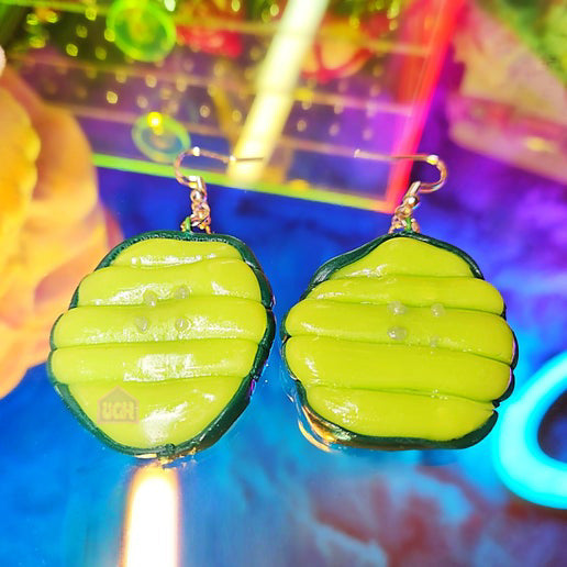 miniature food accessories bold unique quality campy dangle earrings pickles