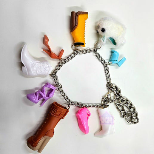 bold unique handmade quality doll accessories charm bracelet