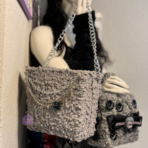 Is It Grey or Gray?! | Crochet Handbag