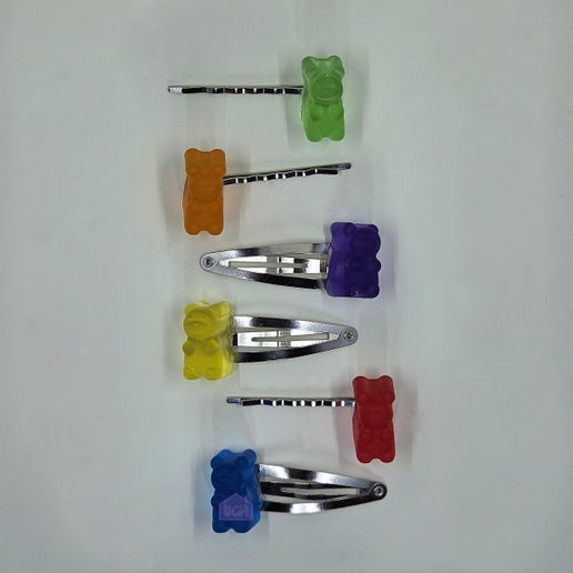 campy candy bold unique quality gummy bear hair clips