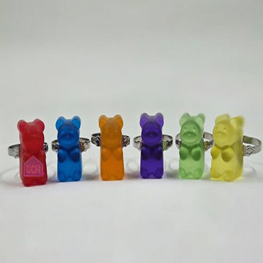 candy quality quirky clowncore adjustable ring bold unique colorful