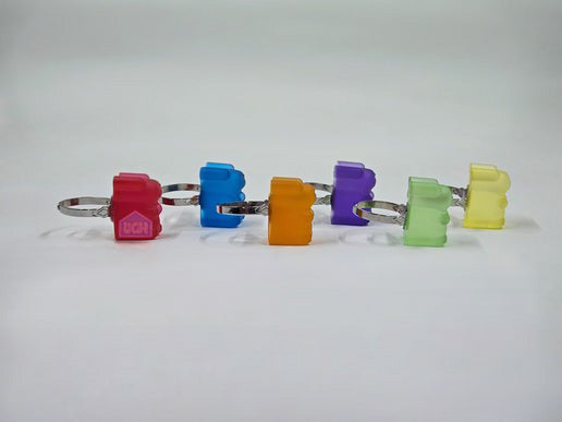 candy quality quirky clowncore adjustable ring bold unique colorful