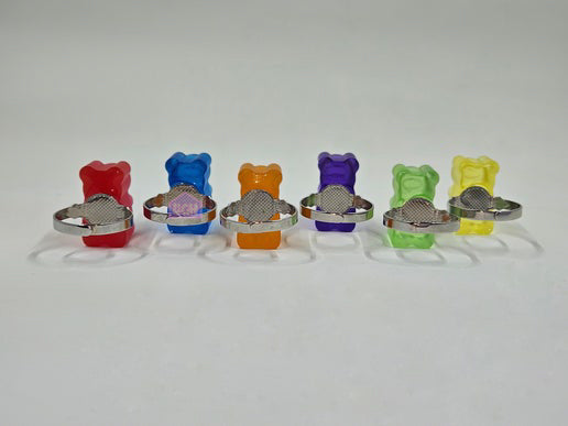 candy quality quirky clowncore adjustable ring bold unique colorful