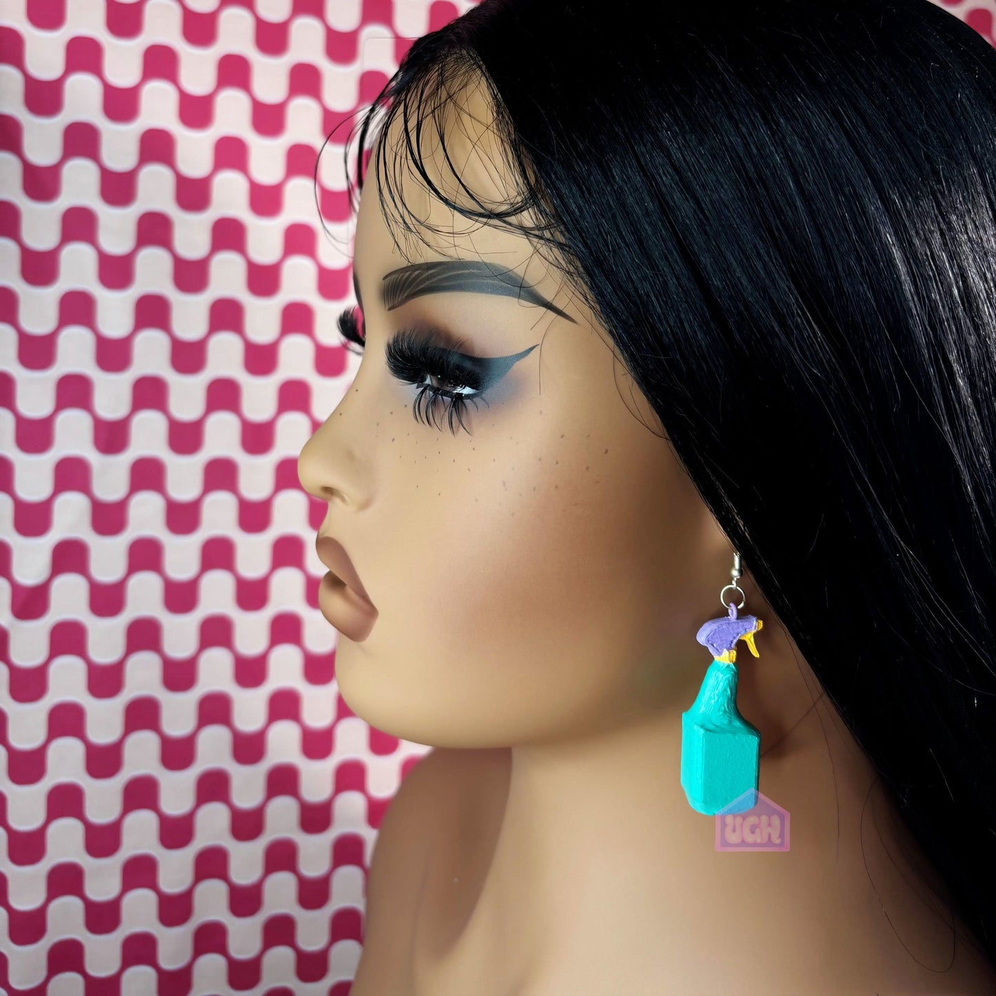 bold unique quirky pastel quality dangle earrings example